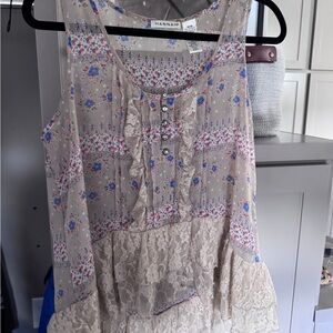 Hannah Multicolor Floral Lace Blouse